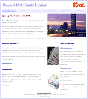 Business Data Online website