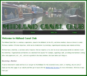 Midland Canal Club website